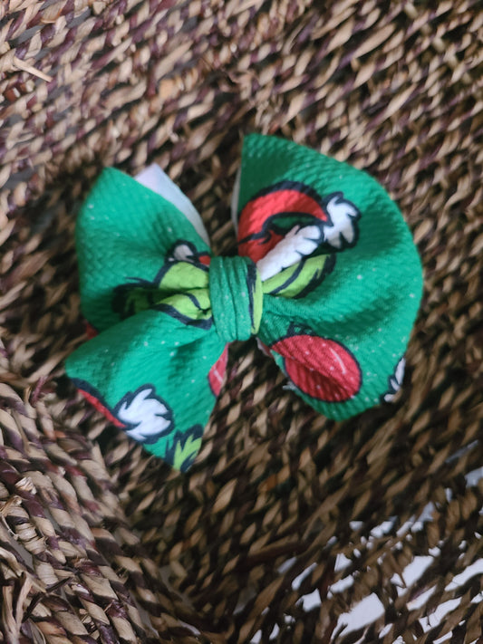 Grinch Bow RTS Christmas