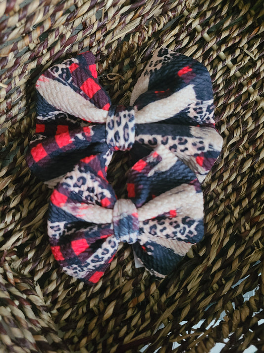 Buffalo Plaid Bow RTS Christmas