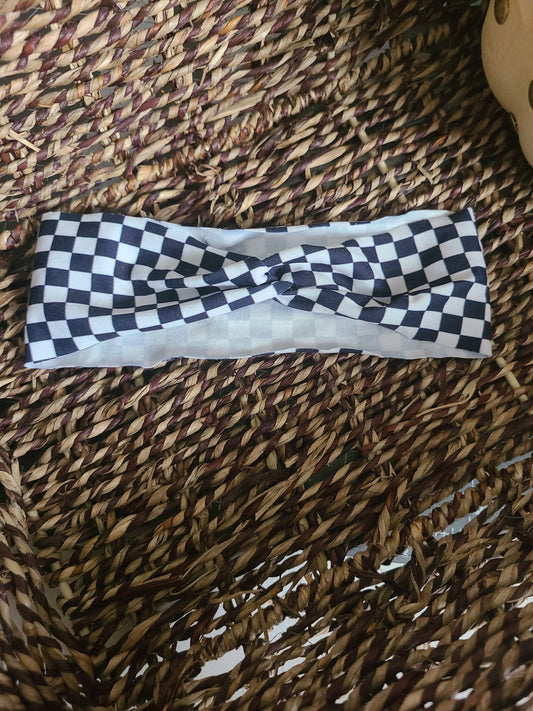 Checker Infant Twist Headband RTS