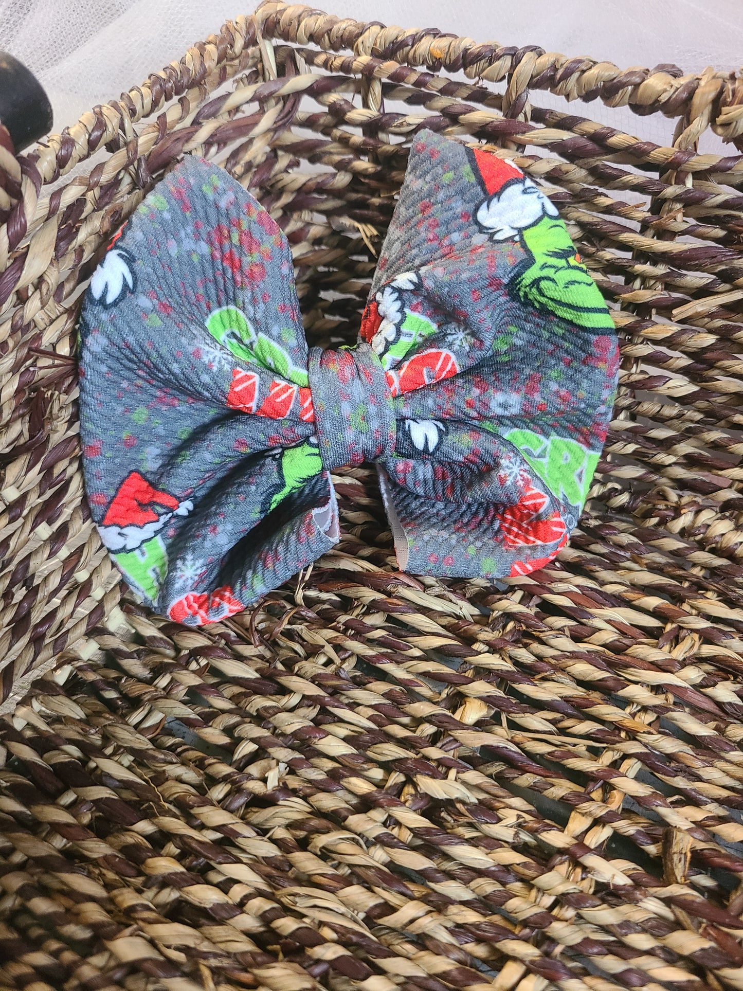 Grinch Bow RTS Christmas