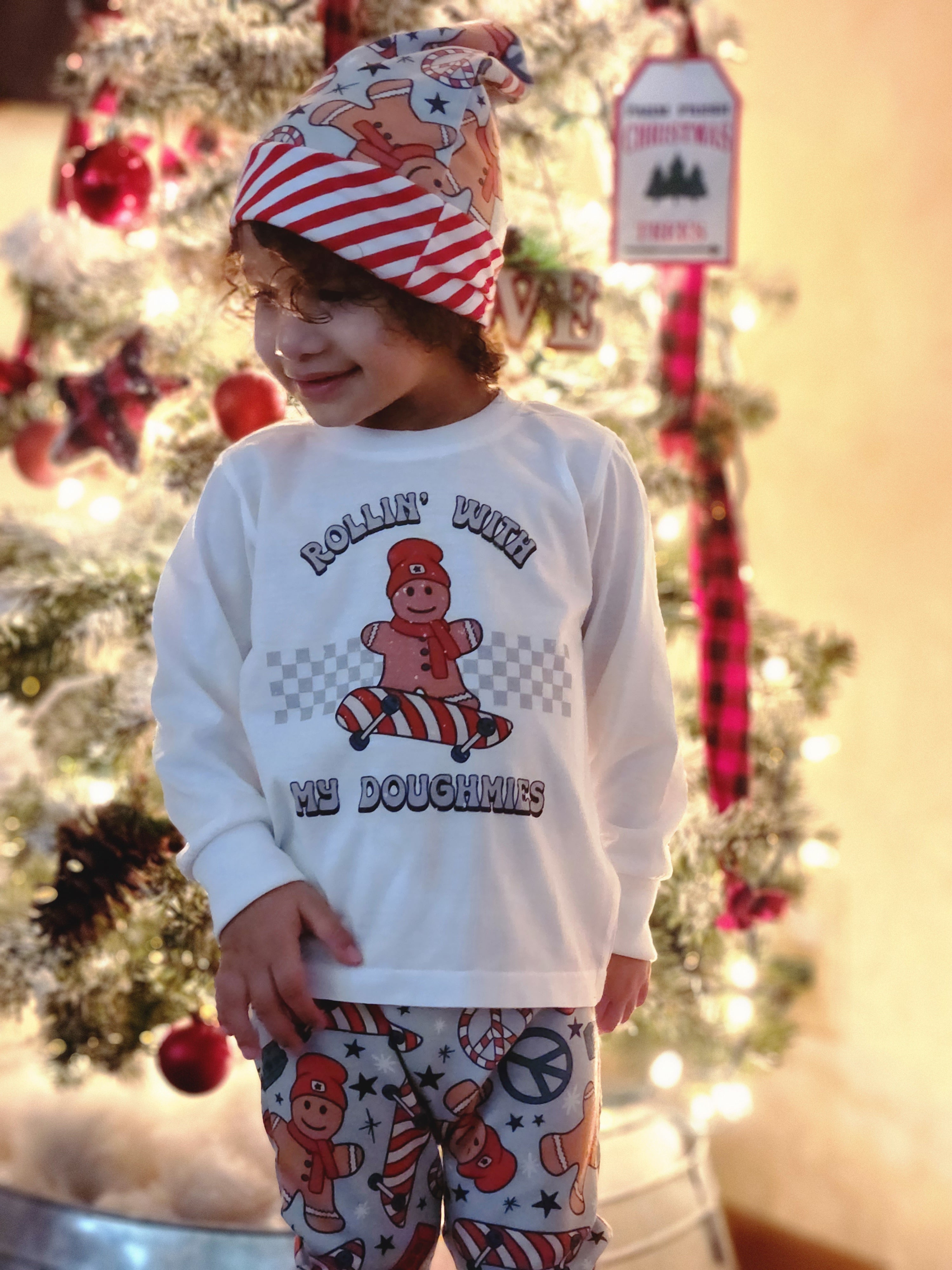 Rolling with my Doughmies Christmas Boys Shirt Girls Shirt