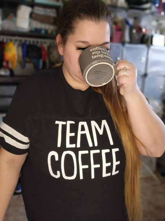 Team Coffee Team Milk Mommy and Me Ladies Shirt Girls Shirt