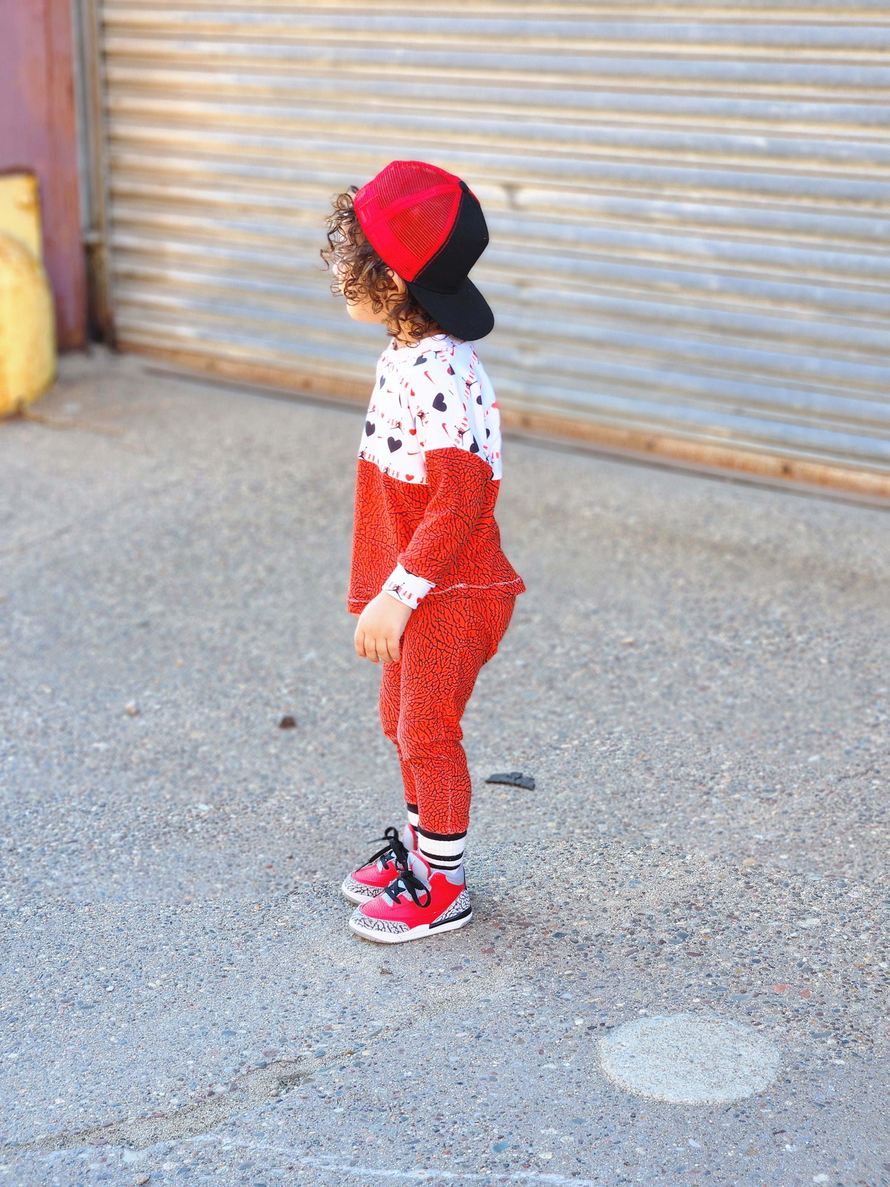 Red & Black Trucker Snapback Hat