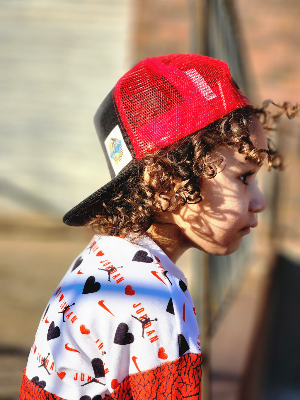 Red & Black Trucker Snapback Hat