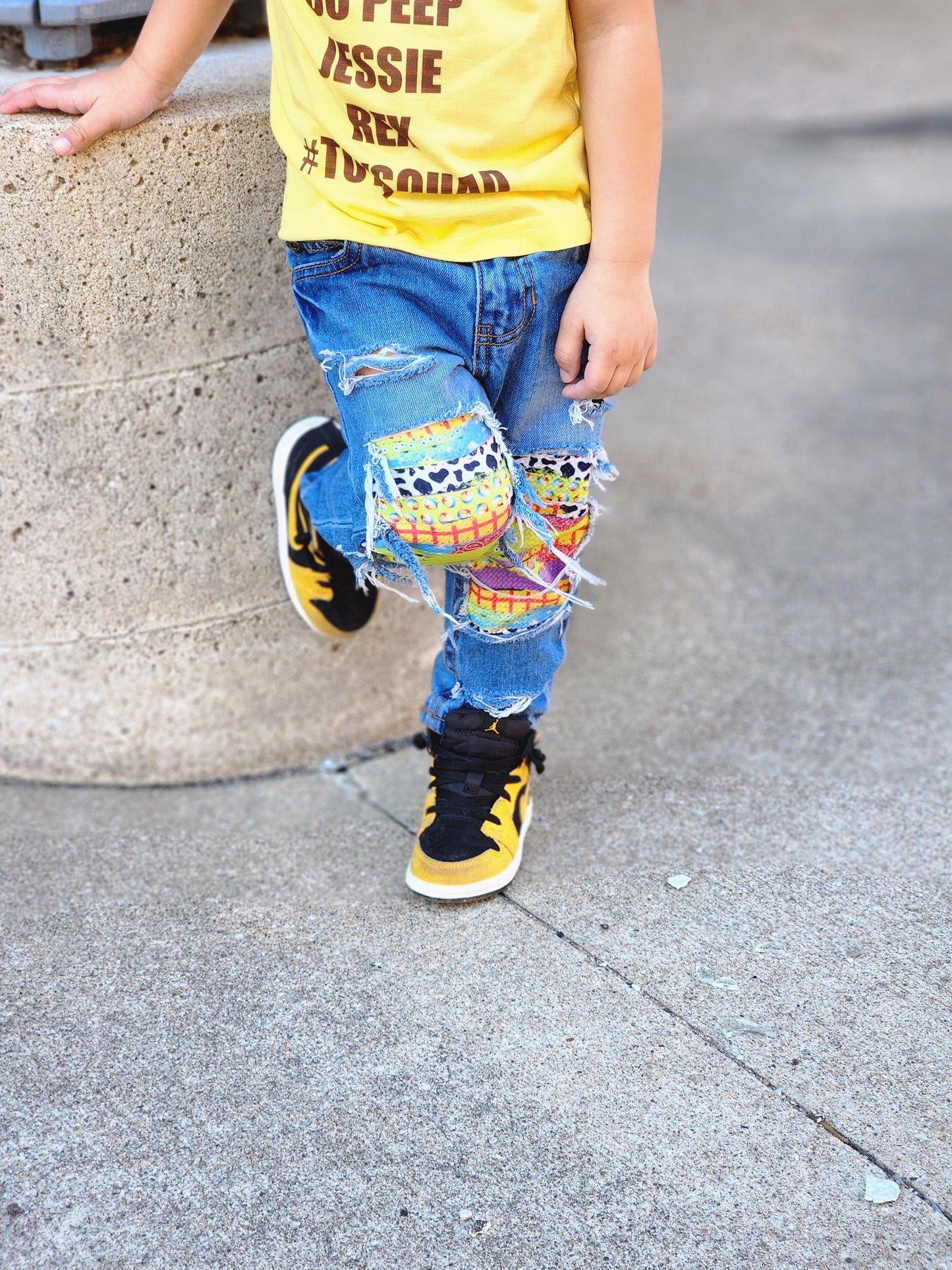 Toy Story Boys Girls Distressed Jeans