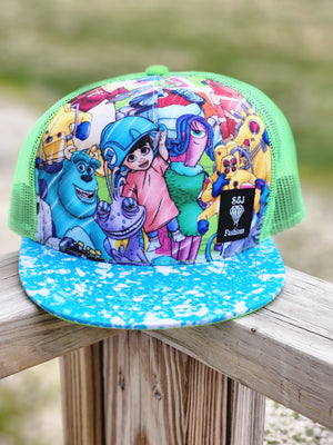 Monsters Inc Trucker Snapback Hat RTS