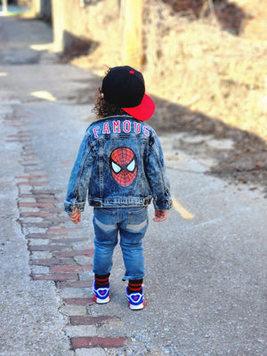 Spider Man Denim Outfit Sets Boys Girls