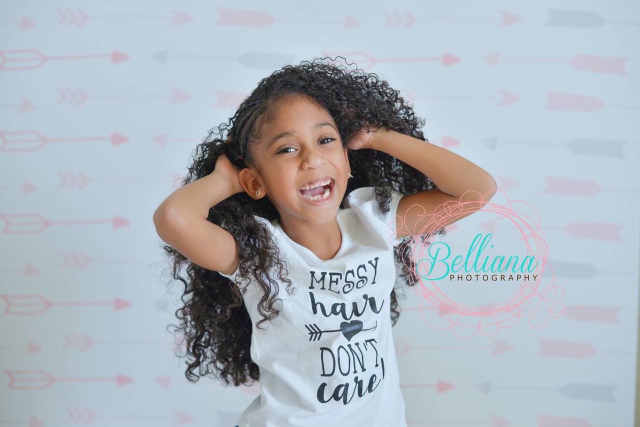 Messy Hair don't care Girls Shirt