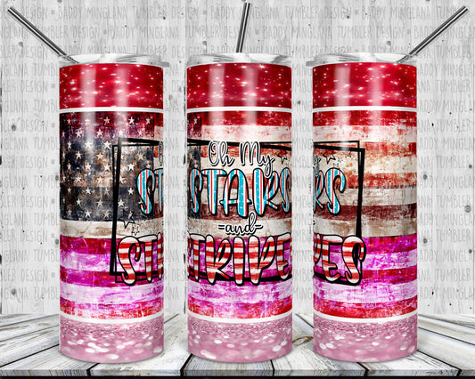 Oh My Stars & Stripes Tumbler Mug