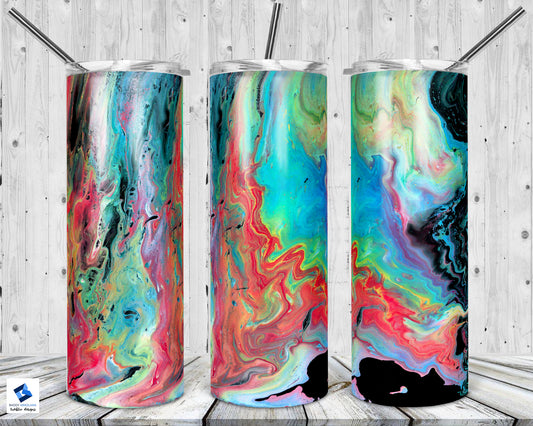 Colorful Marble Tumbler Mug