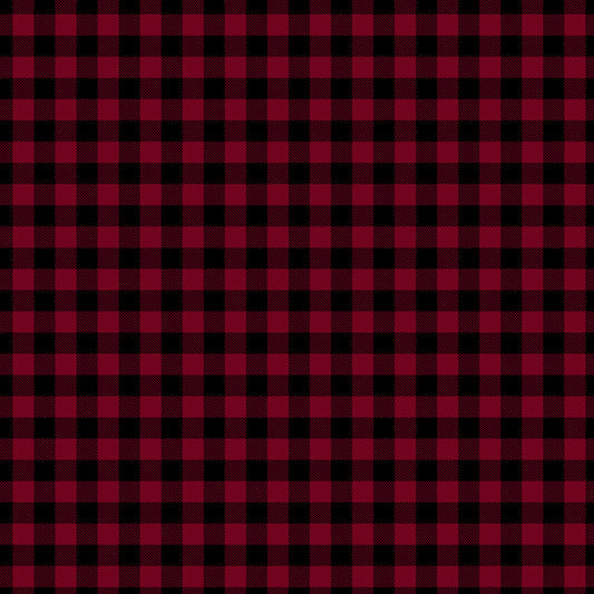 Deep Red Plaid Handmade