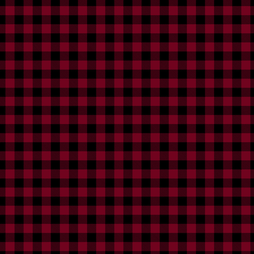 Deep Red Plaid Handmade