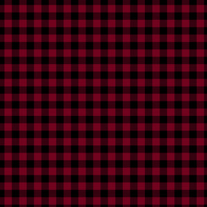 Deep Red Plaid Handmade