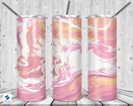 Pinkish Watercolor Tumbler Mug Sippy Cup Bottle