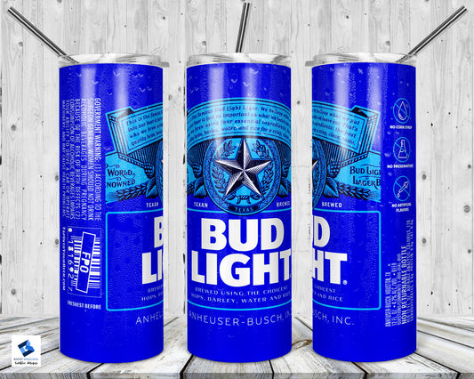 Bud Light Tumbler Mug Sippy Cup Bottle