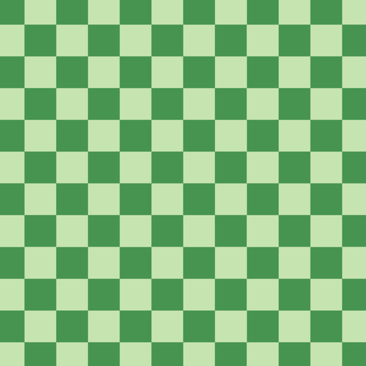 Green Checkers St. Patricks Handmade