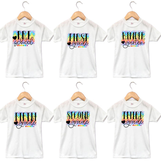 1st Grade Girls Shirt ANY GRADE Back to School