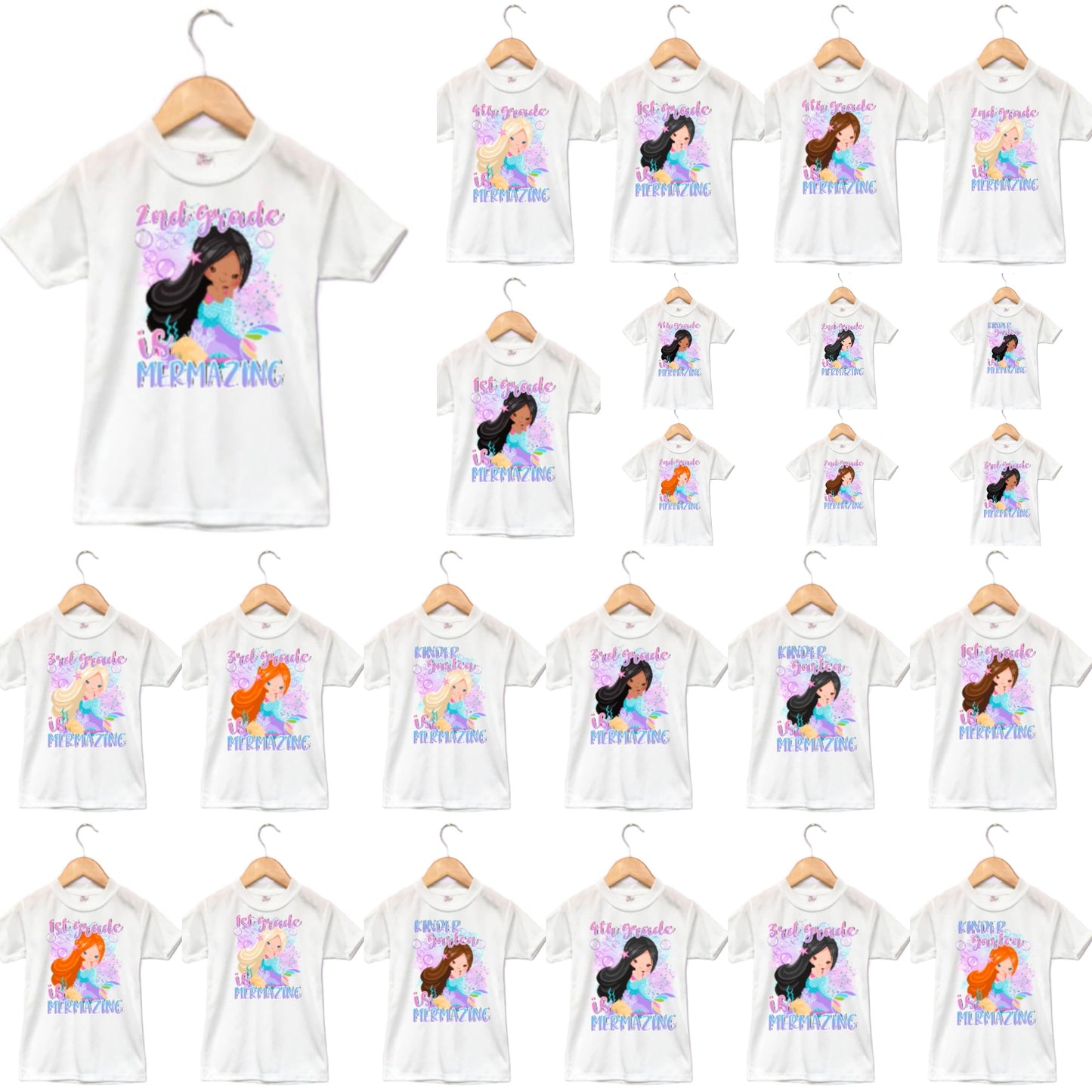 Mermazing Girls Shirt ANY GRADE Back to School