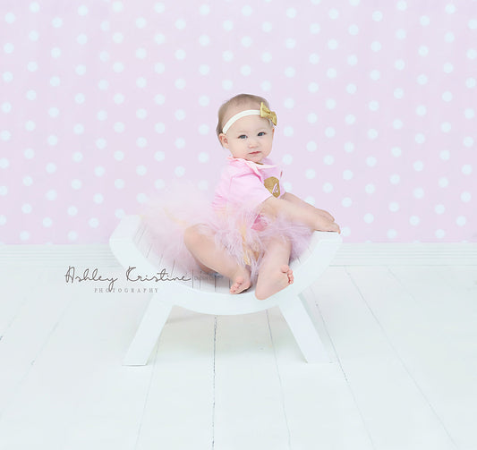 One Pink Gold Birthday Tutu Outfit