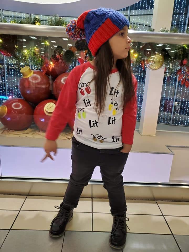 LIT Christmas Raglan Shirt Boys Girls