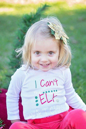 I can't the elf is watching Christmas Girls Shirt Boys Shirt