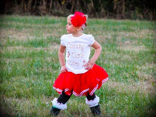 Candy Cane Cutie Christmas tutu set