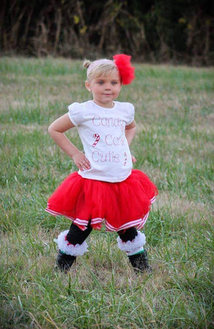 Candy Cane Cutie Christmas tutu set