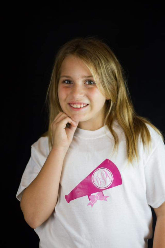 Monogram Cheer Girls Shirt