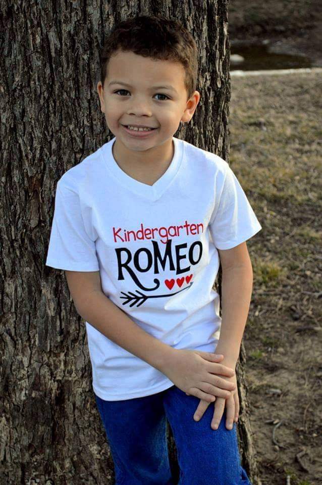 Kindergarten Romeo Valentines Boys Shirt