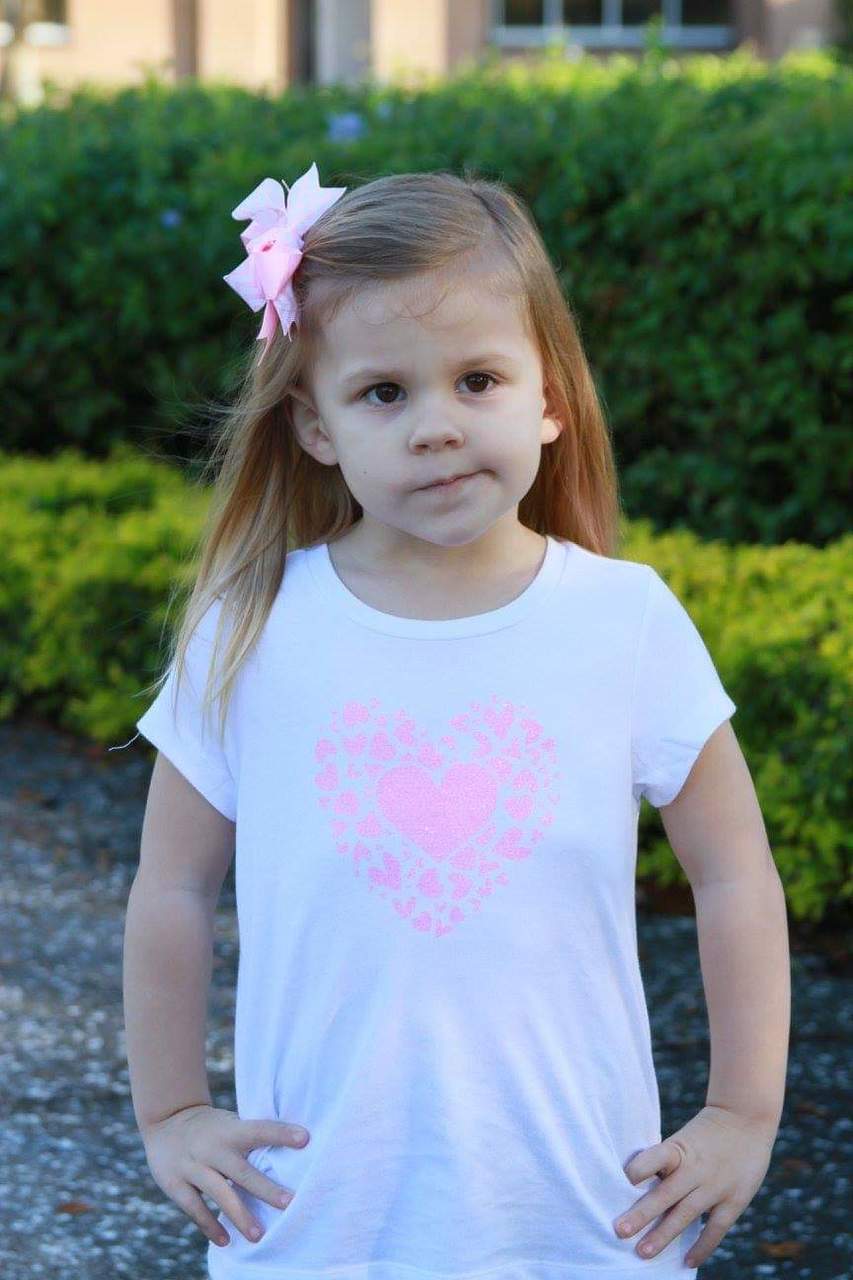 Heart Valentines Girls Shirt