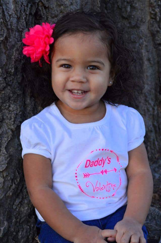 Daddy's Valentine Girls Shirt Valentines