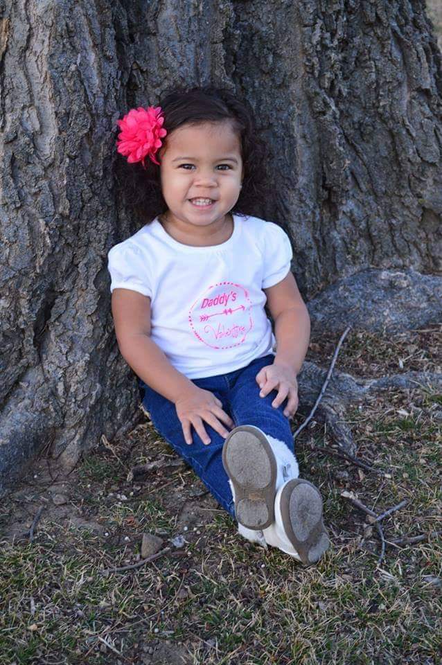 Daddy's Valentine Girls Shirt Valentines
