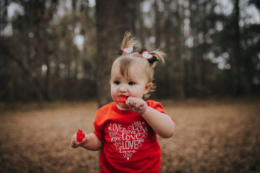 Love Heart Girls Shirt Valentines