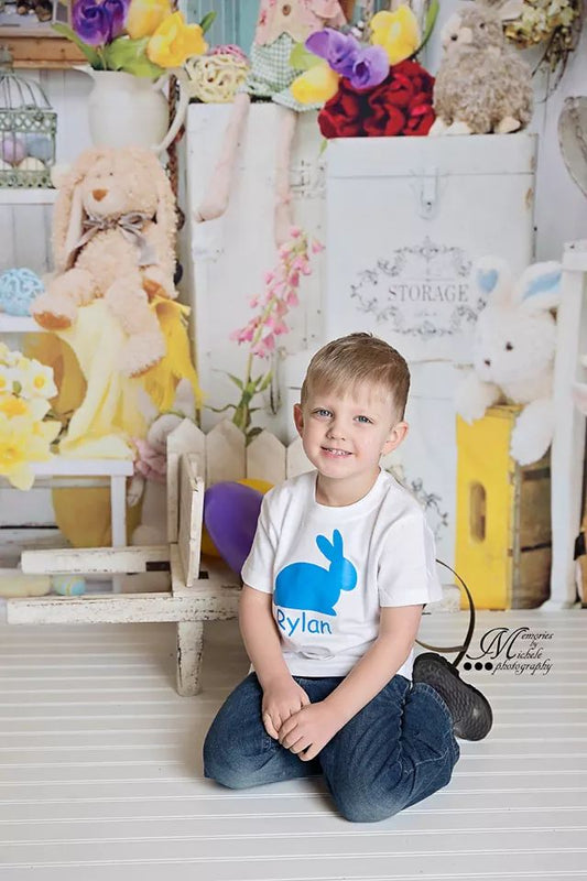 Personalized Easter Bunny Boys Shirt
