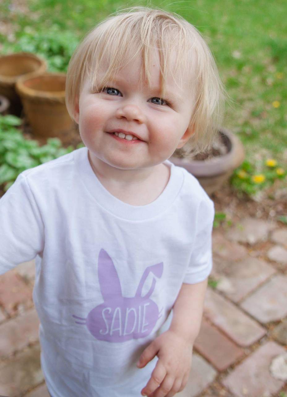 Easter Girls Shirt Personalized Bunny