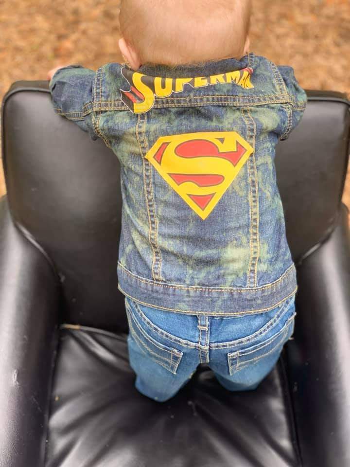 Superman Denim Outfit Sets Boys Girls