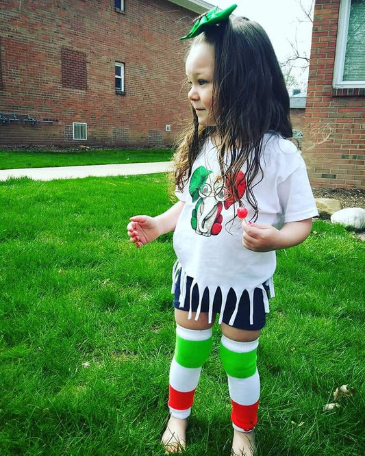 Elephant Mexican Flag Girls Shirt
