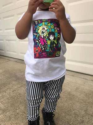 Beetlejuice 80s Cartoons Boys Shirt Girls Shirt Halloween