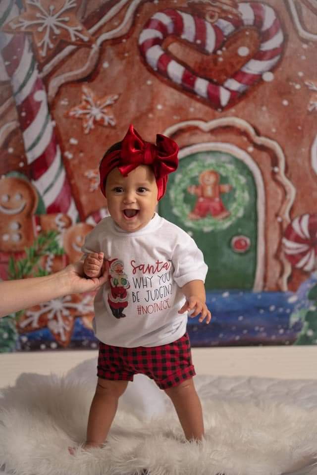 Santa Why you be judgin Christmas Boys Shirt Girls Shirt Ladies Shirt Mens Shirt