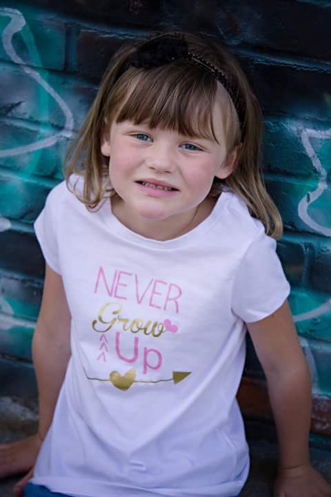 Never Grow Up Girls Shirt