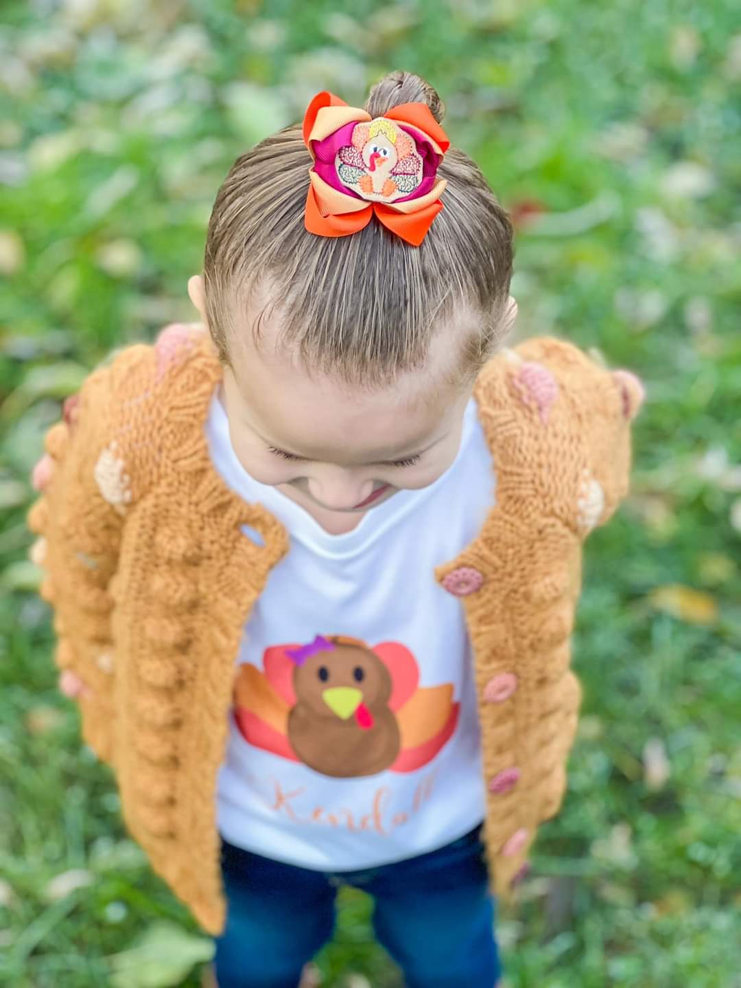 Personalized Turkey Thanksgiving Fall Boys Shirt Girls Shirt