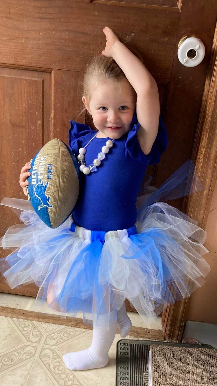 NFL Lions Tutu Football