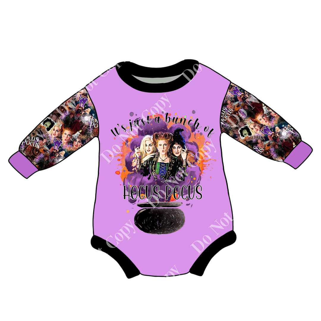 Hocus Pocus Sweater Romper Halloween