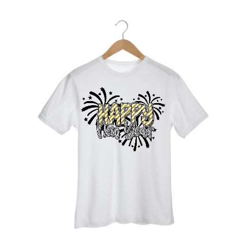 Happy  New Year Girls Shirt Ladies Shirt Boys Shirt