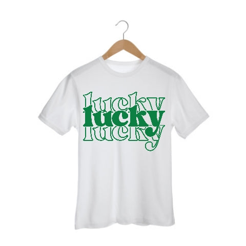 Lucky St. Patrick's Day Girls Shirt Boys Shirt Ladies Shirt