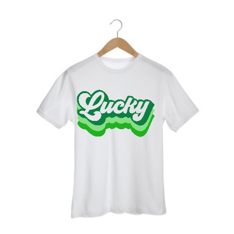 Lucky St. Patrick's Day Girls Shirt Boys Shirt Ladies Shirt