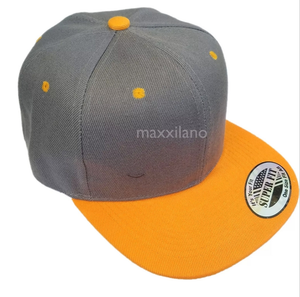 Grey & Gold Snapback Hat