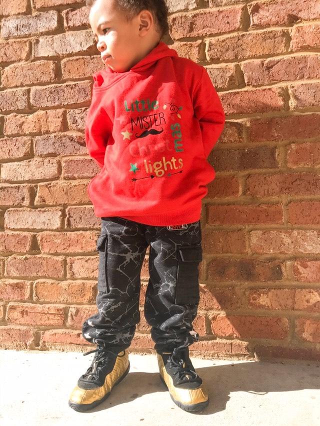 Little Mister Christmas Lights Hoodie Christmas  Boys Shirt