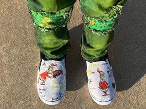 Grinch Shoes Boys Girls Unisex Christmas