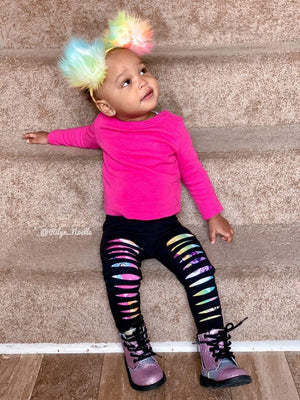 Girls My Little Pony Shredded Leggings